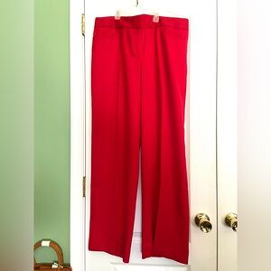 NWT Classic Fit-Cassidy Wide Leg Trousers-Red